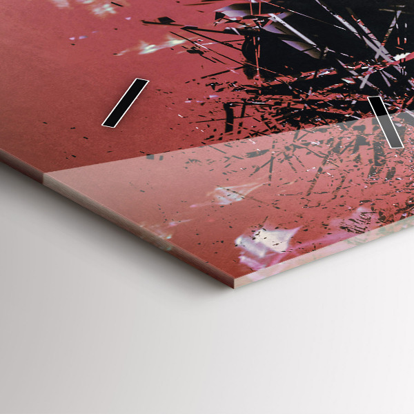 Vertikální skleněné hodiny Kyberprostor