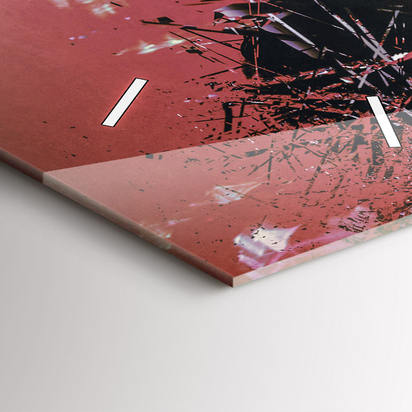 Vertikální skleněné hodiny Kyberprostor