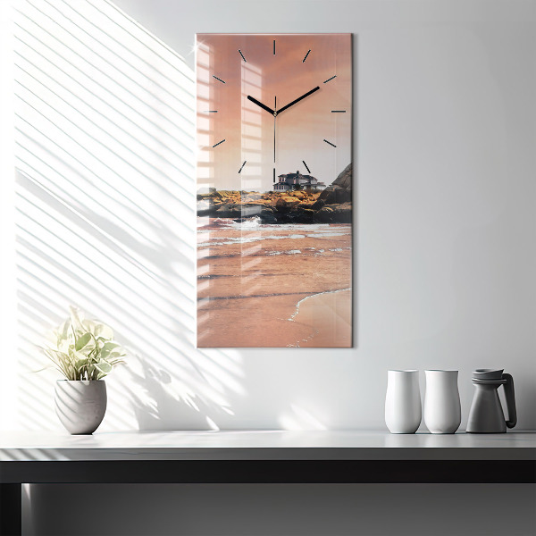 Vertikální skleněné hodiny Shermanovo pobřeží