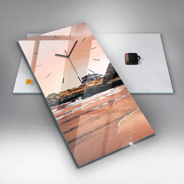 Vertikální skleněné hodiny Shermanovo pobřeží