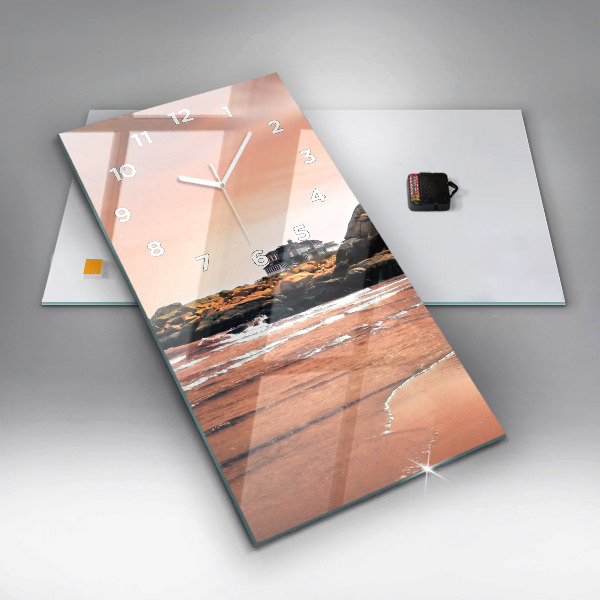 Vertikální skleněné hodiny Shermanovo pobřeží