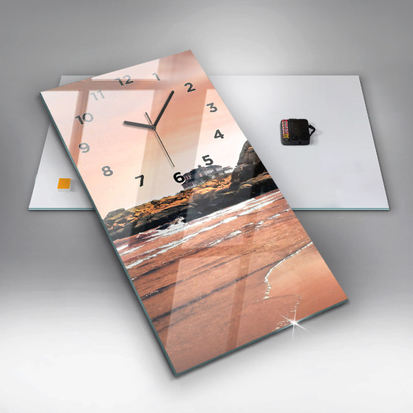 Vertikální skleněné hodiny Shermanovo pobřeží