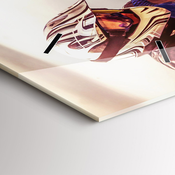 Vertikální skleněné hodiny Enduro motokros