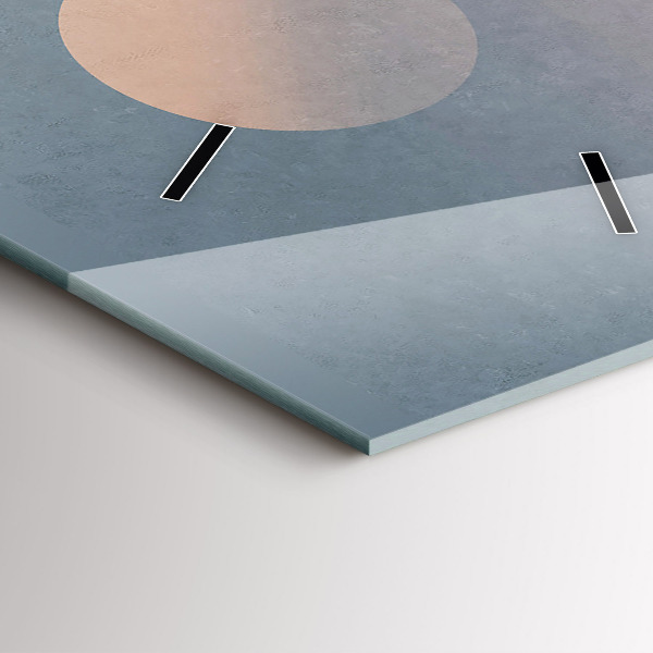 Vertikální skleněné hodiny Astronauti Mléčná dráha