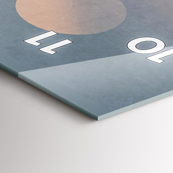 Vertikální skleněné hodiny Astronauti Mléčná dráha