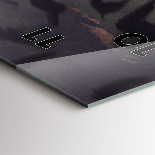 Vertikální skleněné hodiny Koncert na pláži