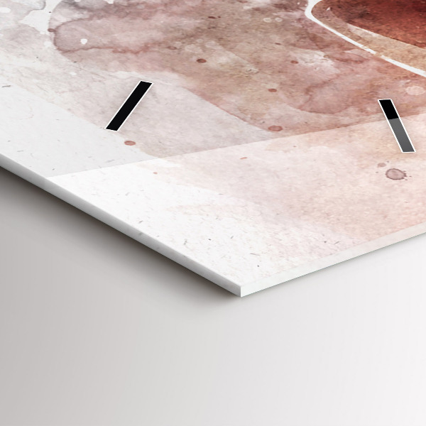 Vertikální skleněné hodiny Vizualizace kytary