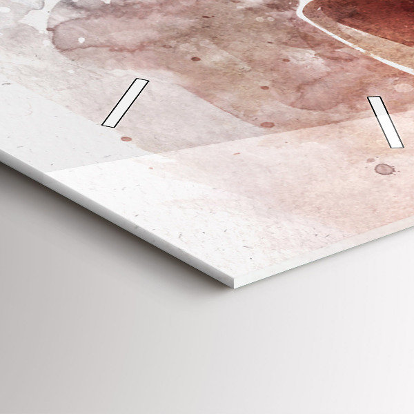 Vertikální skleněné hodiny Vizualizace kytary