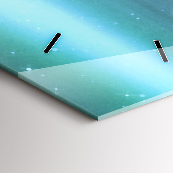 Vertikální skleněné hodiny Abstrakce