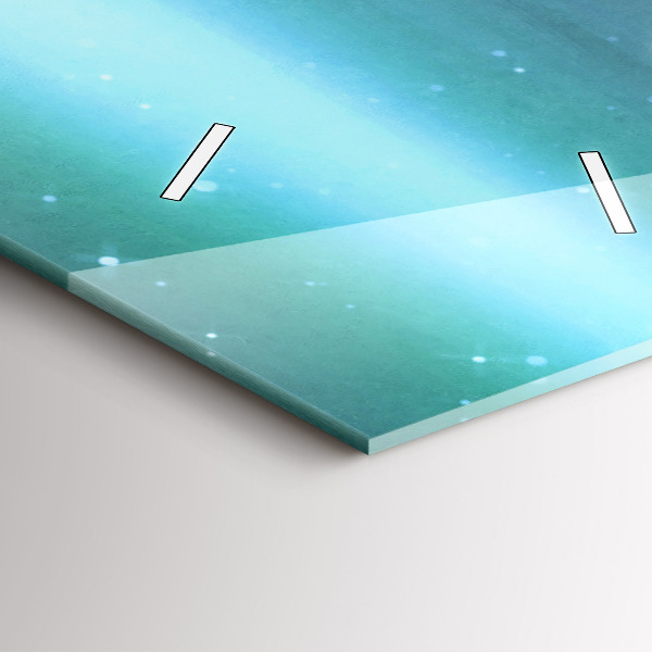 Vertikální skleněné hodiny Abstrakce