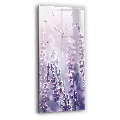 Vertikální skleněné hodiny Abstrakce