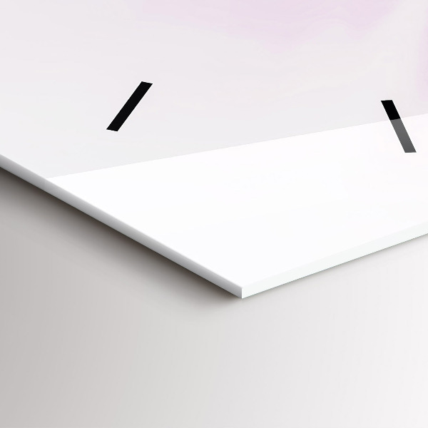 Vertikální skleněné hodiny Abstrakce