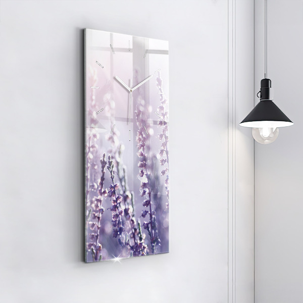 Vertikální skleněné hodiny Abstrakce