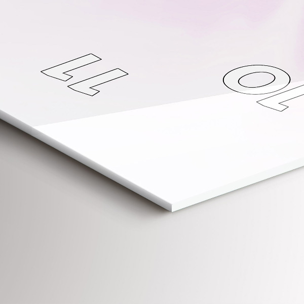 Vertikální skleněné hodiny Abstrakce