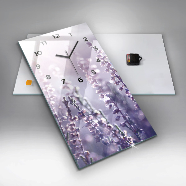 Vertikální skleněné hodiny Abstrakce