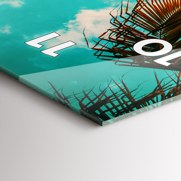 Vertikální skleněné hodiny Dovolená Odpočinek Léto