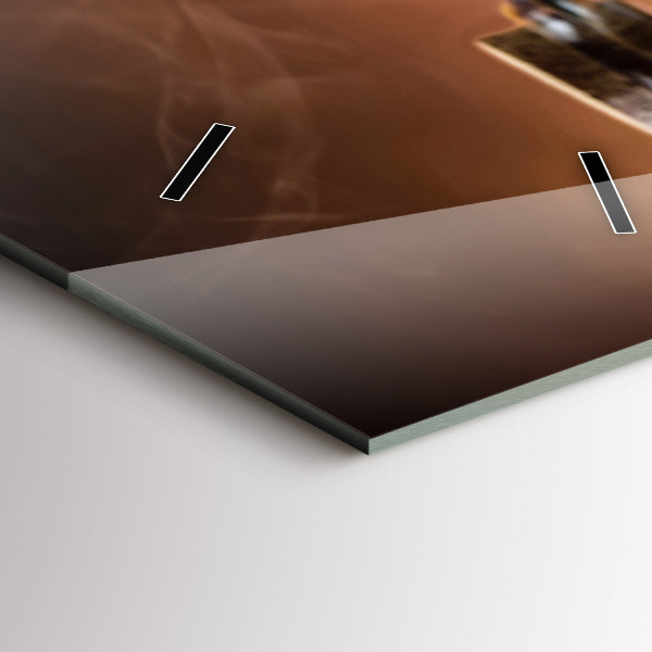 Vertikální skleněné hodiny Kulinářské srdce Itálie