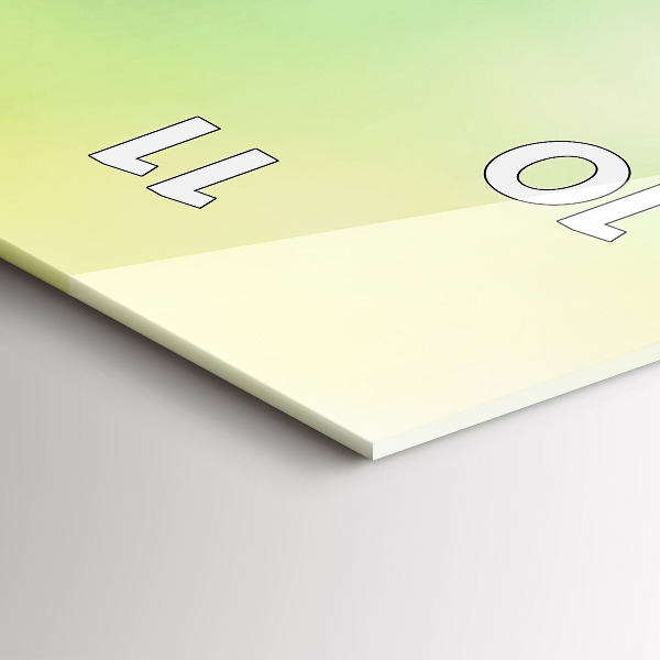 Vertikální skleněné hodiny Zeměkoule