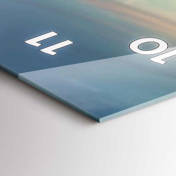 Vertikální skleněné hodiny Newyorský Manhattan