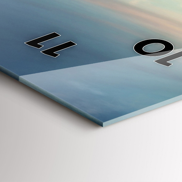 Vertikální skleněné hodiny Newyorský Manhattan