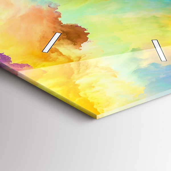 Vertikální skleněné hodiny Fraktální textura