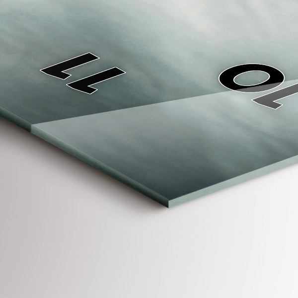 Vertikální skleněné hodiny Adrenalinový styl na motorce