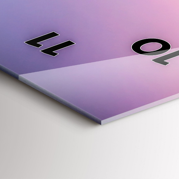 Vertikální skleněné hodiny Západ slunce na Maledivách