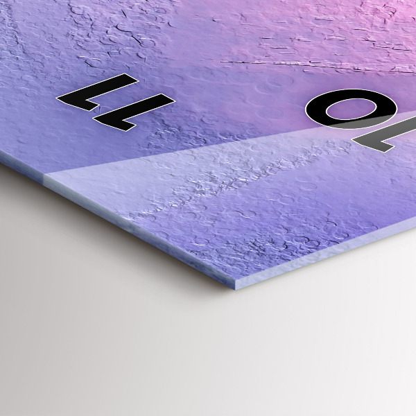 Vertikální skleněné hodiny Mořská krajina