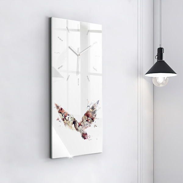 Vertikální skleněné hodiny Abstraktní pohled