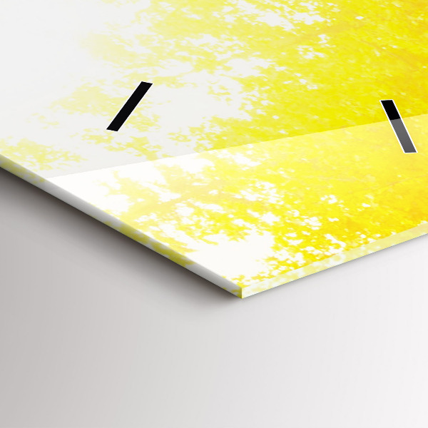 Vertikální skleněné hodiny Pohled na vodopád