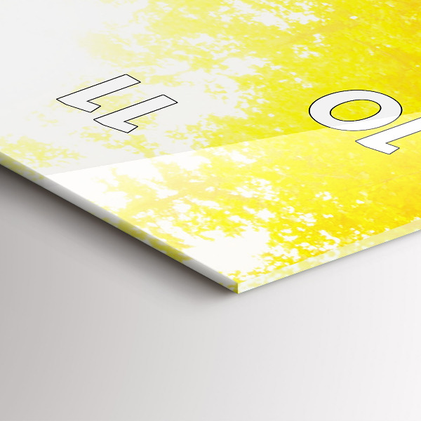 Vertikální skleněné hodiny Pohled na vodopád