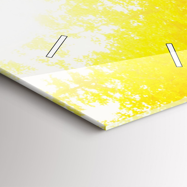 Vertikální skleněné hodiny Pohled na vodopád