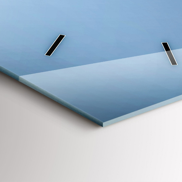 Vertikální skleněné hodiny Labutě v srdci