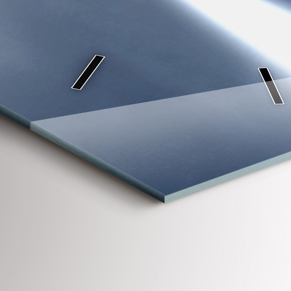 Vertikální skleněné hodiny Maják