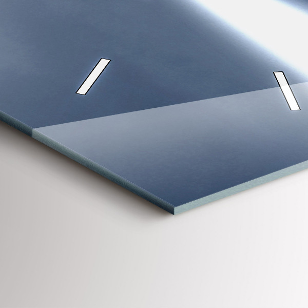 Vertikální skleněné hodiny Maják