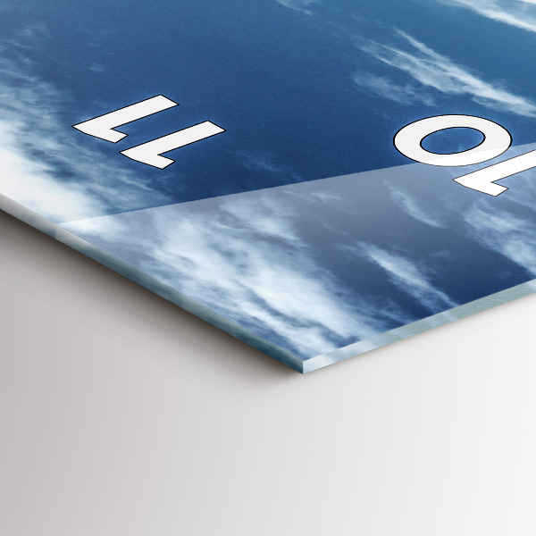 Vertikální skleněné hodiny Gondoly Benátky Itálie