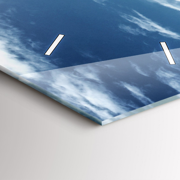 Vertikální skleněné hodiny Gondoly Benátky Itálie