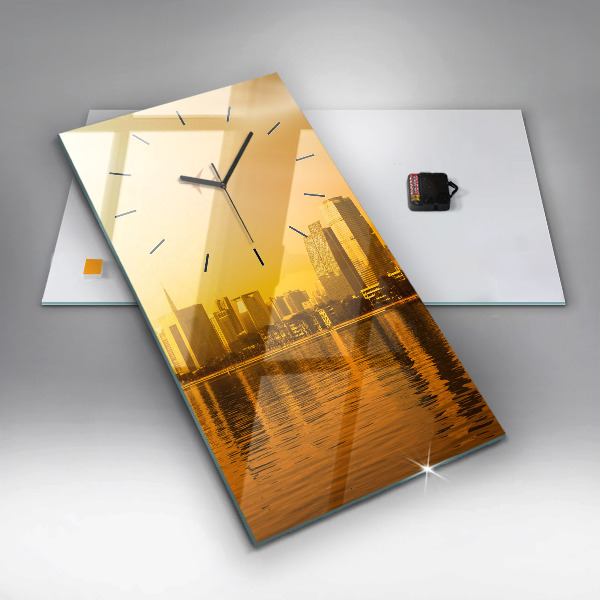 Vertikální skleněné hodiny Řeka Ču-ťiang Čína