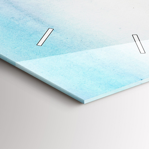 Vertikální skleněné hodiny Malovaná krajina Paříže