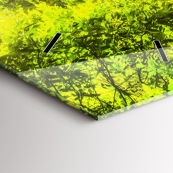 Vertikální skleněné hodiny Vodopád v Thajsku