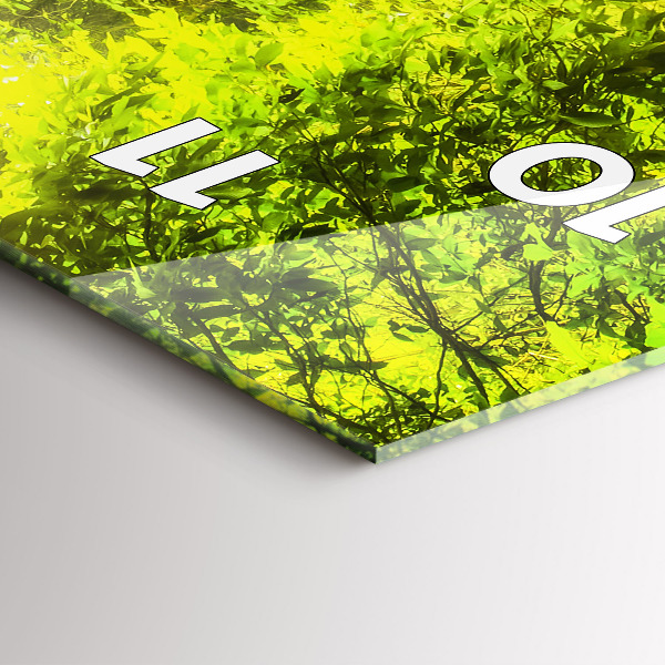 Vertikální skleněné hodiny Vodopád v Thajsku