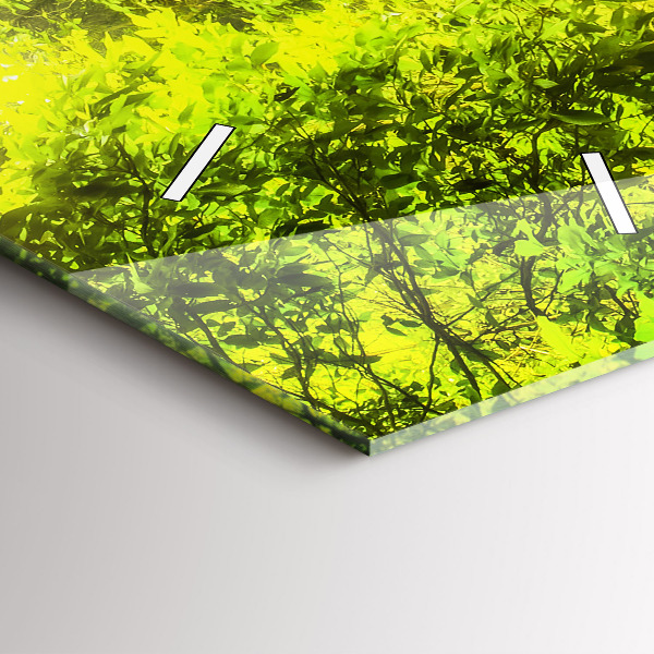 Vertikální skleněné hodiny Vodopád v Thajsku