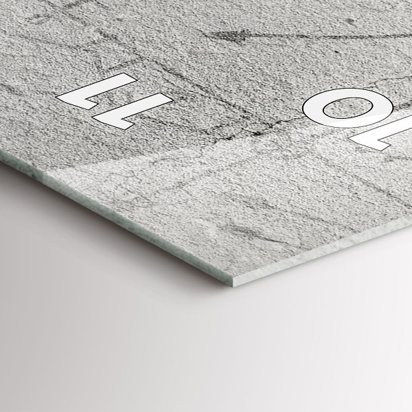 Vertikální skleněné hodiny Náčrt města