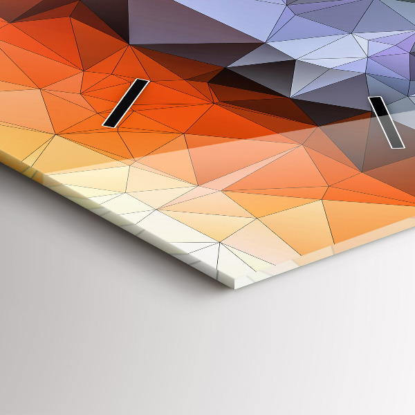 Vertikální skleněné hodiny Barevné lidské oko