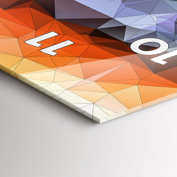 Vertikální skleněné hodiny Barevné lidské oko