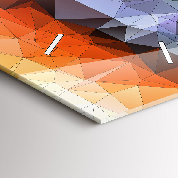 Vertikální skleněné hodiny Barevné lidské oko