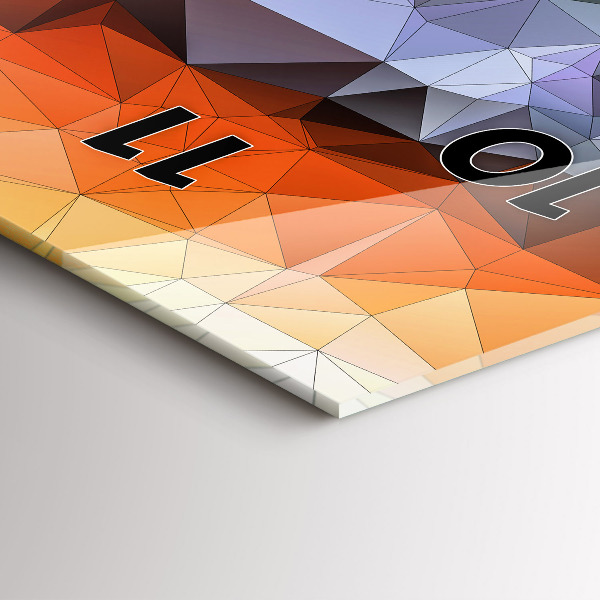 Vertikální skleněné hodiny Barevné lidské oko