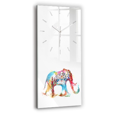 Vertikální skleněné hodiny Kultura Indie