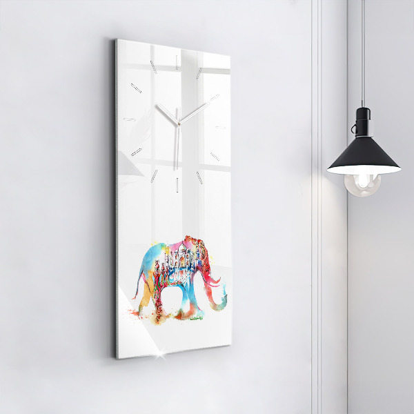 Vertikální skleněné hodiny Kultura Indie