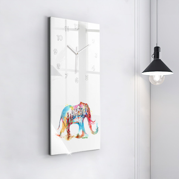 Vertikální skleněné hodiny Kultura Indie